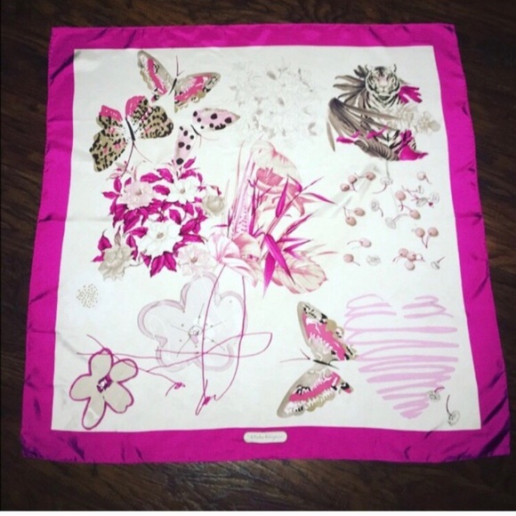 SALVATORE FERRAGAMO SILK SCARF - Picture 2 of 2